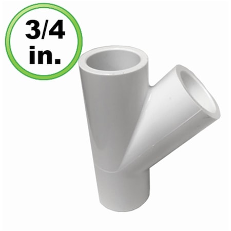 Circo Innovations 0.75 in. Wye 45 Degree Utility Grade Fitting 202-U